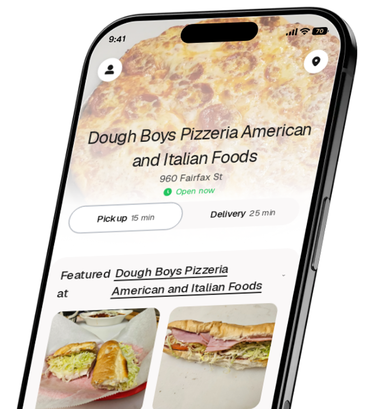 Dough Boys Pizzeria American and Italian Foods app preview