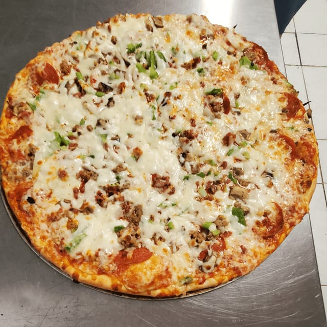 Dough Boys Supreme Pizza.